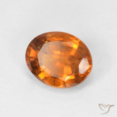 granada hessonita Laranja Médio Natural 1.46ct, oval, VVS-VS