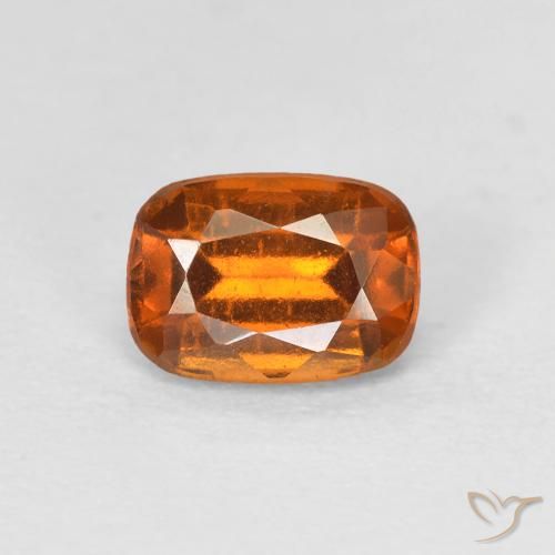 1.28ct Natural Laranja Médio granada hessonita, Almofada, VS