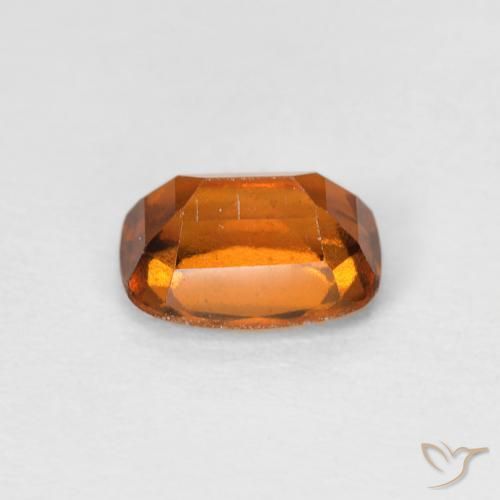 granada hessonita Laranja Médio Natural 1.28ct, Almofada, VS