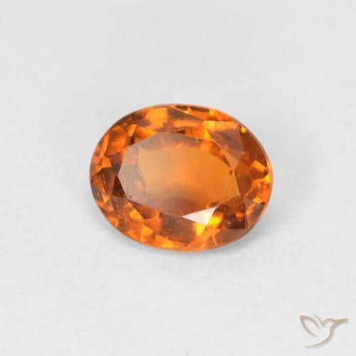granada hessonita Laranja Médio Natural 1.16ct, oval, VS