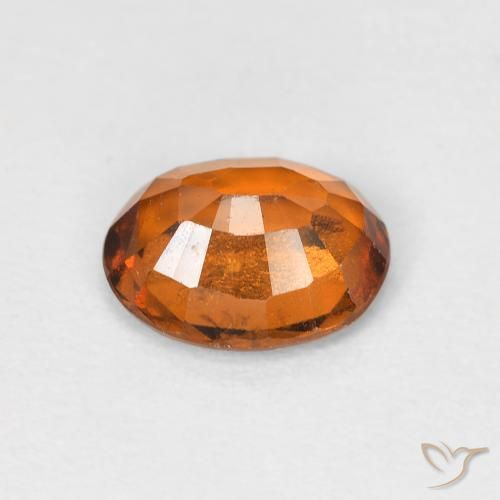granada hessonita Laranja amarelado Natural 1.38ct, oval, VS