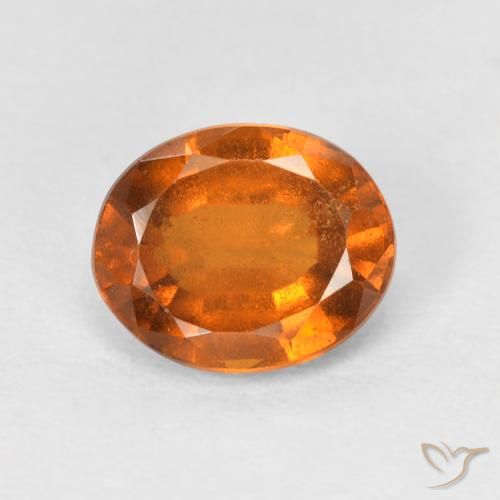 1.72ct Natural Laranja Profundo granada hessonita, oval, VS