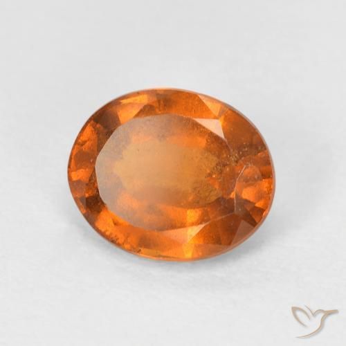 granada hessonita Laranja Profundo Natural 1.72ct, oval, VS