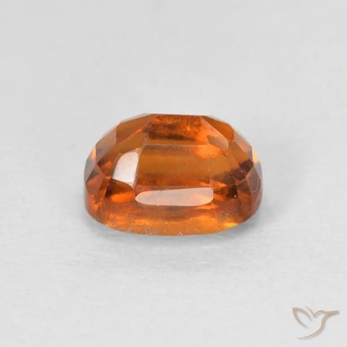 granada hessonita Laranja Profundo Natural 1.64ct, Almofada, VS