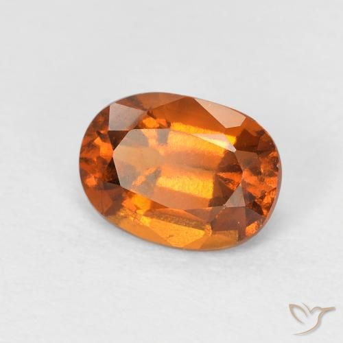 granada hessonita Laranja Médio Natural 1.52ct, oval, VS