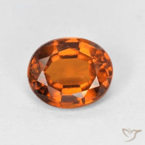 1.60ct Natural Laranja Profundo granada hessonita, oval, VS