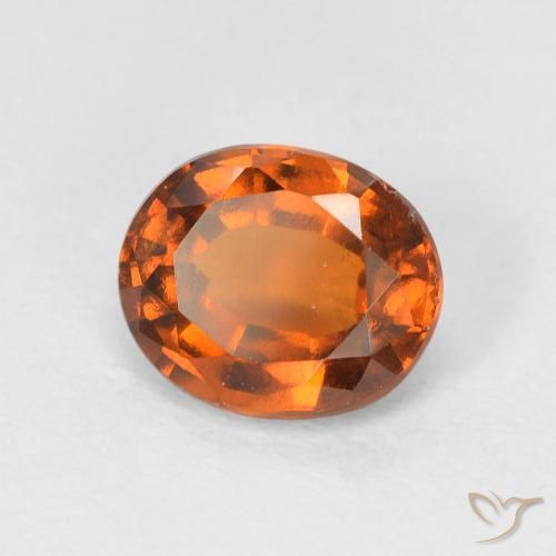 granada hessonita Laranja Profundo Natural 1.60ct, oval, VS