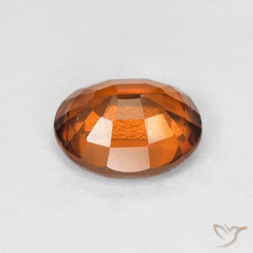 granada hessonita Laranja Profundo Natural 1.60ct, oval, VS