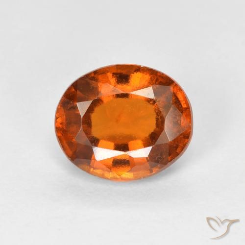 1.41ct Natural Laranja Médio granada hessonita, oval, VS