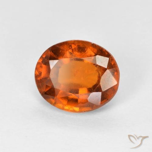 granada hessonita Laranja Médio Natural 1.41ct, oval, VS