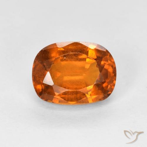 2.03ct Natural Laranja Profundo granada hessonita, Almofada, VS