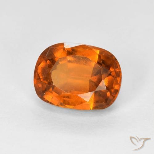 granada hessonita Laranja Profundo Natural 2.03ct, Almofada, VS