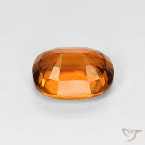 granada hessonita Laranja Profundo Natural 2.03ct, Almofada, VS