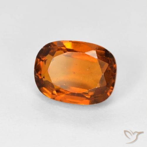 granada hessonita Laranja Profundo Natural 2.08ct, Almofada, VS