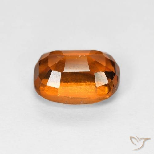 granada hessonita Laranja Profundo Natural 2.08ct, Almofada, VS