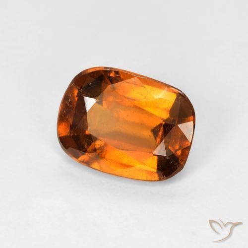 granada hessonita Laranja Médio Natural 1.58ct, Almofada, VS