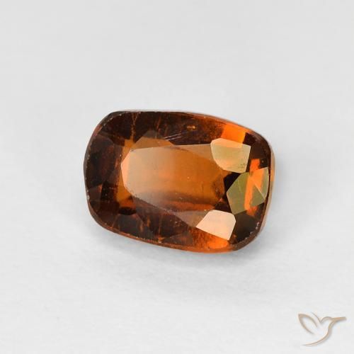 granada hessonita Deep Orange - Brown Natural 1.49ct, Almofada, VS