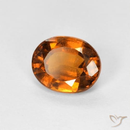 granada hessonita Laranja escuro Natural 1.22ct, oval, VVS-VS