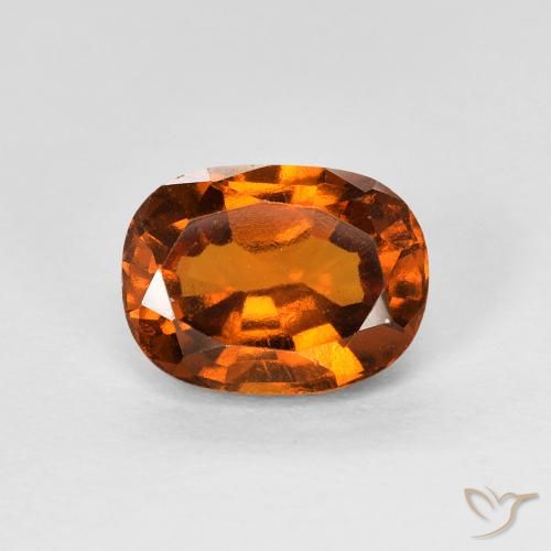 1.73ct Natural Medium Dark-Orange granada hessonita, Almofada, VS-SI