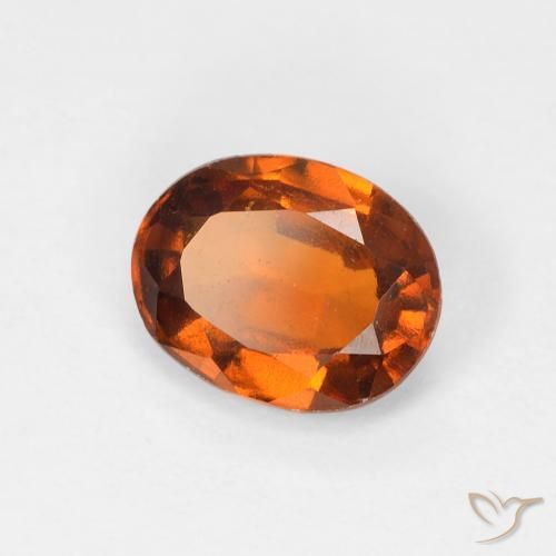 granada hessonita Medium Dark-Orange Natural 1.16ct, oval, VS