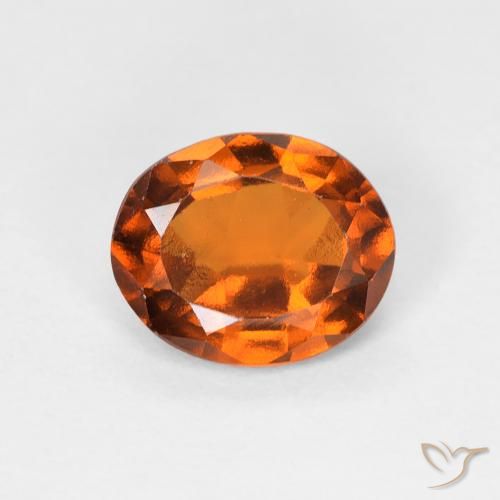 1.19ct Natural Laranja Médio granada hessonita, oval, VS