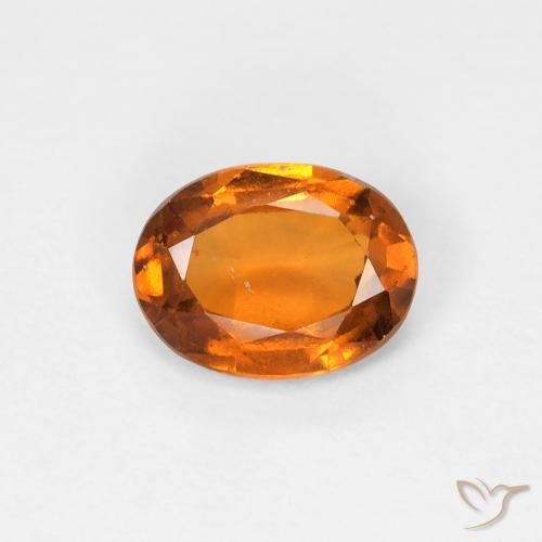 0.91ct Natural Laranja Médio granada hessonita, oval, VS-SI