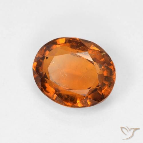 granada hessonita Laranja Profundo Natural 1.45ct, oval, VS-SI