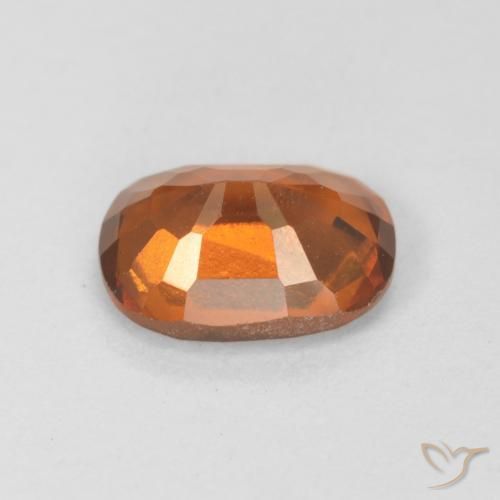 granada hessonita laranja avermelhado Natural 1.64ct, oval, VS-SI