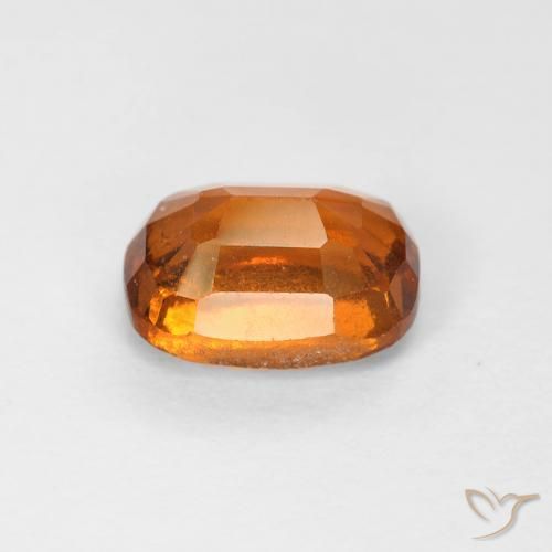 granada hessonita Laranja Profundo Natural 1.34ct, Almofada, VS-SI