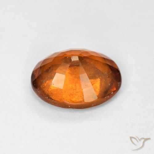 granada hessonita Medium Dark-Orange Natural 1.56ct, oval, VS-SI