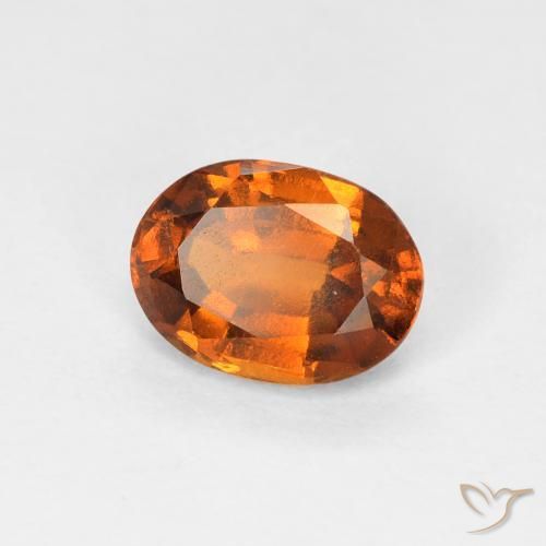 granada hessonita Laranja terroso Natural 1.19ct, oval, VVS-VS