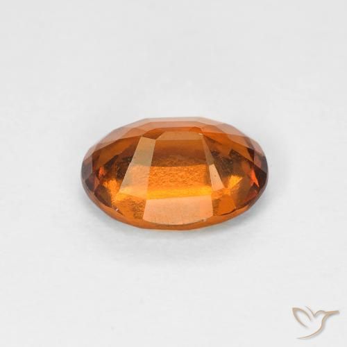 granada hessonita Laranja terroso Natural 1.19ct, oval, VVS-VS