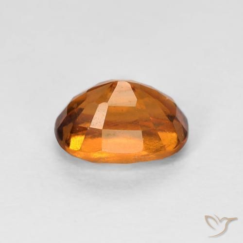 granada hessonita Laranja Profundo Natural 1.26ct, Almofada, VVS-VS