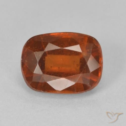 2.04ct Natural laranja avermelhado granada hessonita, Almofada, VS-SI