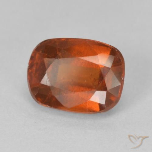 granada hessonita laranja avermelhado Natural 2.04ct, Almofada, VS-SI