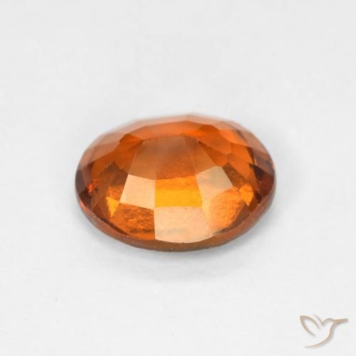 granada hessonita Medium Dark-Orange Natural 1.50ct, oval, VS