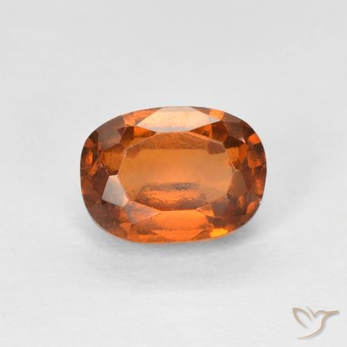 1.36ct Natural Laranja Profundo granada hessonita, Almofada, VS