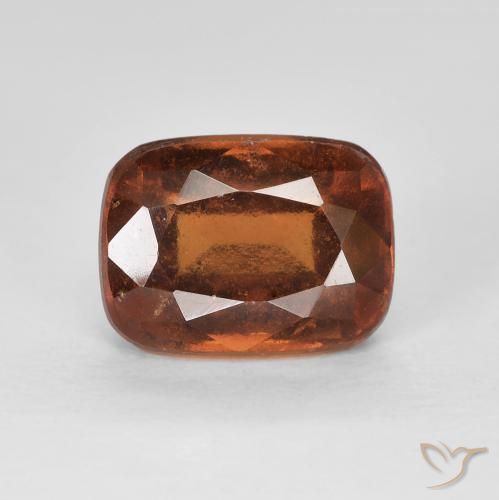2.67ct Natural Laranja Profundo granada hessonita, Almofada, VVS-VS