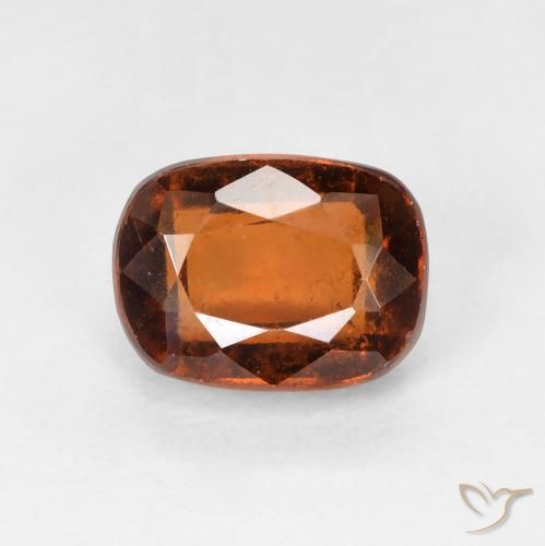2.33ct Natural Laranja Profundo granada hessonita, Almofada, VVS-VS