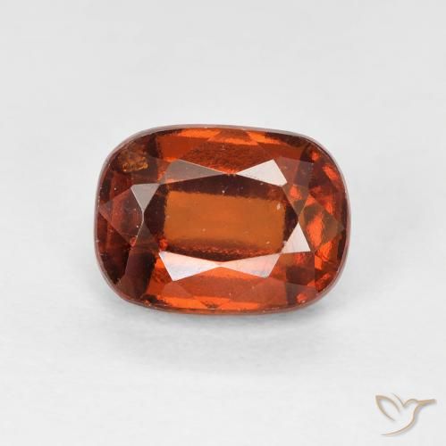 2.16ct Natural âmbar laranja granada hessonita, Almofada, VVS-VS
