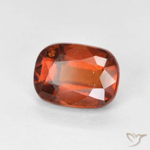 granada hessonita âmbar laranja Natural 2.16ct, Almofada, VVS-VS