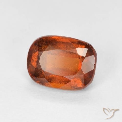 granada hessonita âmbar laranja Natural 2.08ct, Almofada, VS