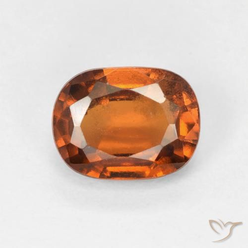 1.69ct Natural Laranja terroso granada hessonita, Almofada, VVS-VS