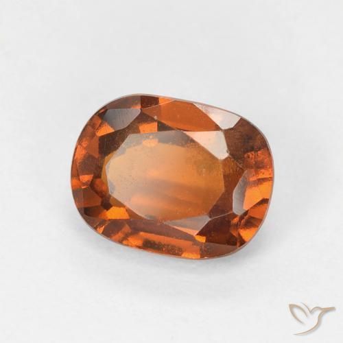 granada hessonita Laranja terroso Natural 1.69ct, Almofada, VVS-VS