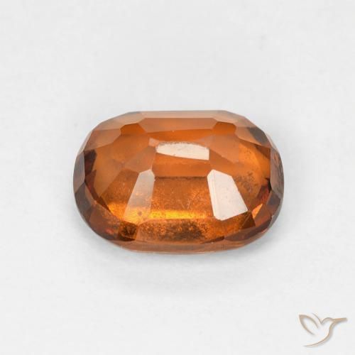 granada hessonita Laranja terroso Natural 1.69ct, Almofada, VVS-VS