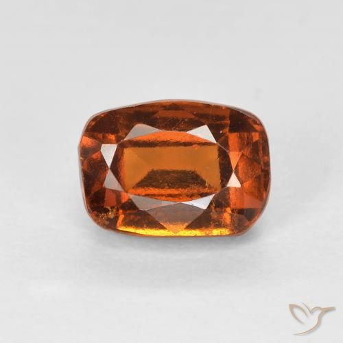 1.57ct Natural Laranja Médio granada hessonita, Almofada, VVS-VS