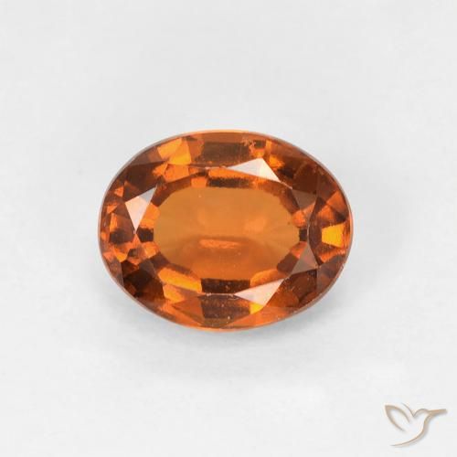 1.26ct Natural Laranja Médio granada hessonita, oval, VVS-VS