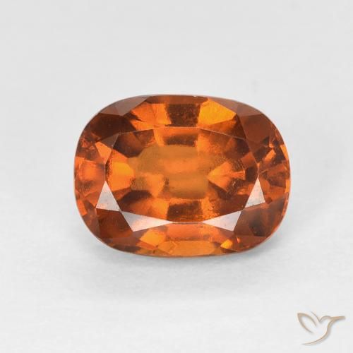1.78ct Natural Laranja Profundo granada hessonita, Almofada, VVS-VS