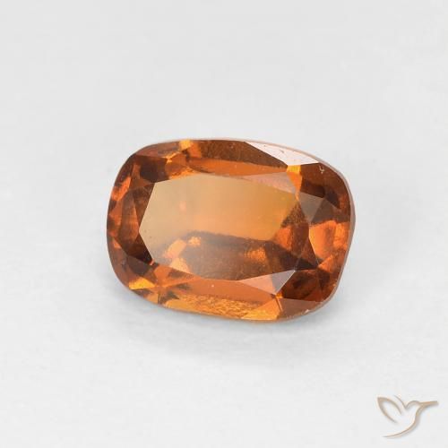 granada hessonita Laranja amarelado Natural 1.08ct, Almofada, VVS-VS