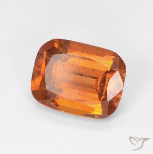 granada hessonita Medium Dark-Orange Natural 2.28ct, Almofada, VS